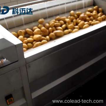 Carrot V Shape Brush Roller Peeling Machine